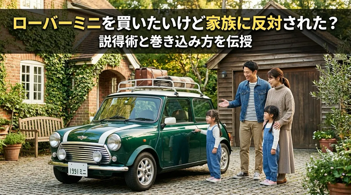 ローバーミニを買いたいけど家族に反対された？説得術と巻き込み方を伝授