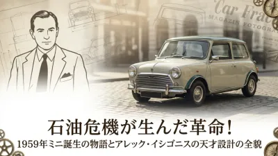石油危機が生んだ革命！1959年ミニ誕生の物語とアレック・イシゴニスの天才設計の全貌