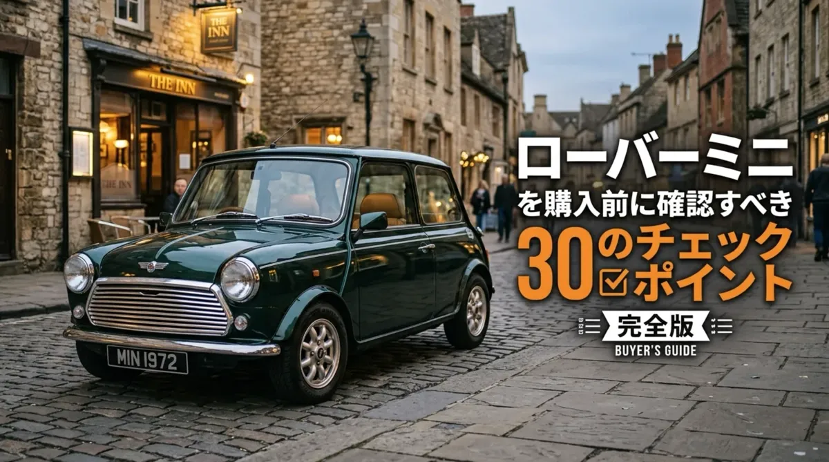 ローバーミニを購入前に確認すべき30のチェックポイント完全版