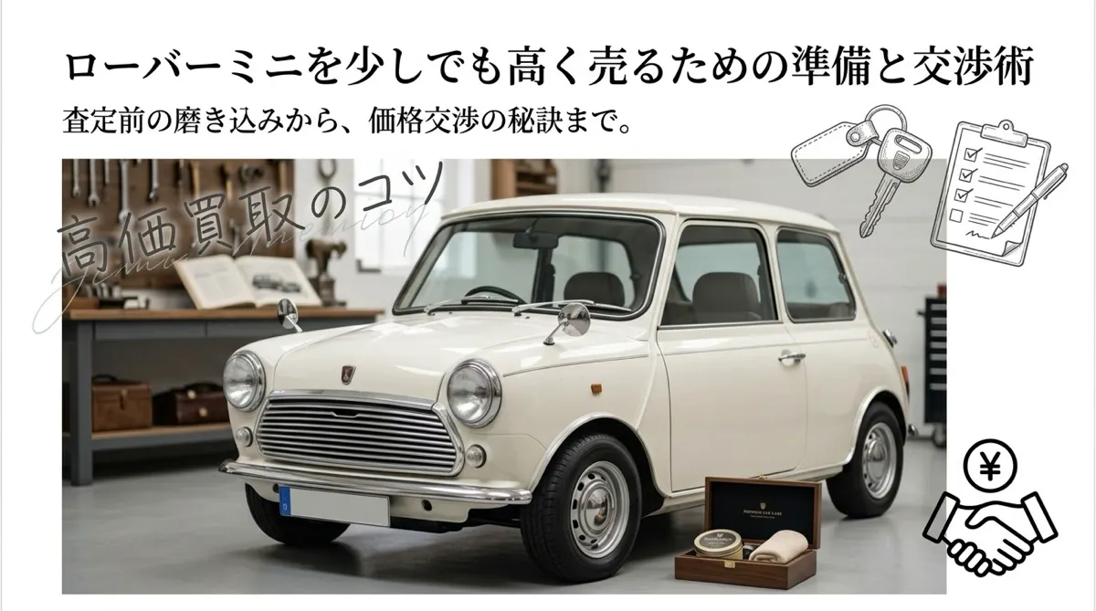 ローバーミニを少しでも高く売るための準備と交渉術
