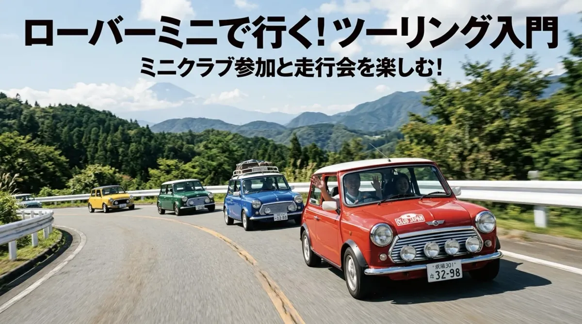 ローバーミニのツーリング入門——ミニクラブへの参加と走行会の楽しみ方