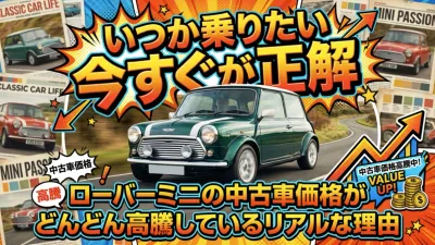 「いつか乗りたい」なら今すぐが正解！ローバーミニの中古車価格がどんどん高騰しているリアルな理由