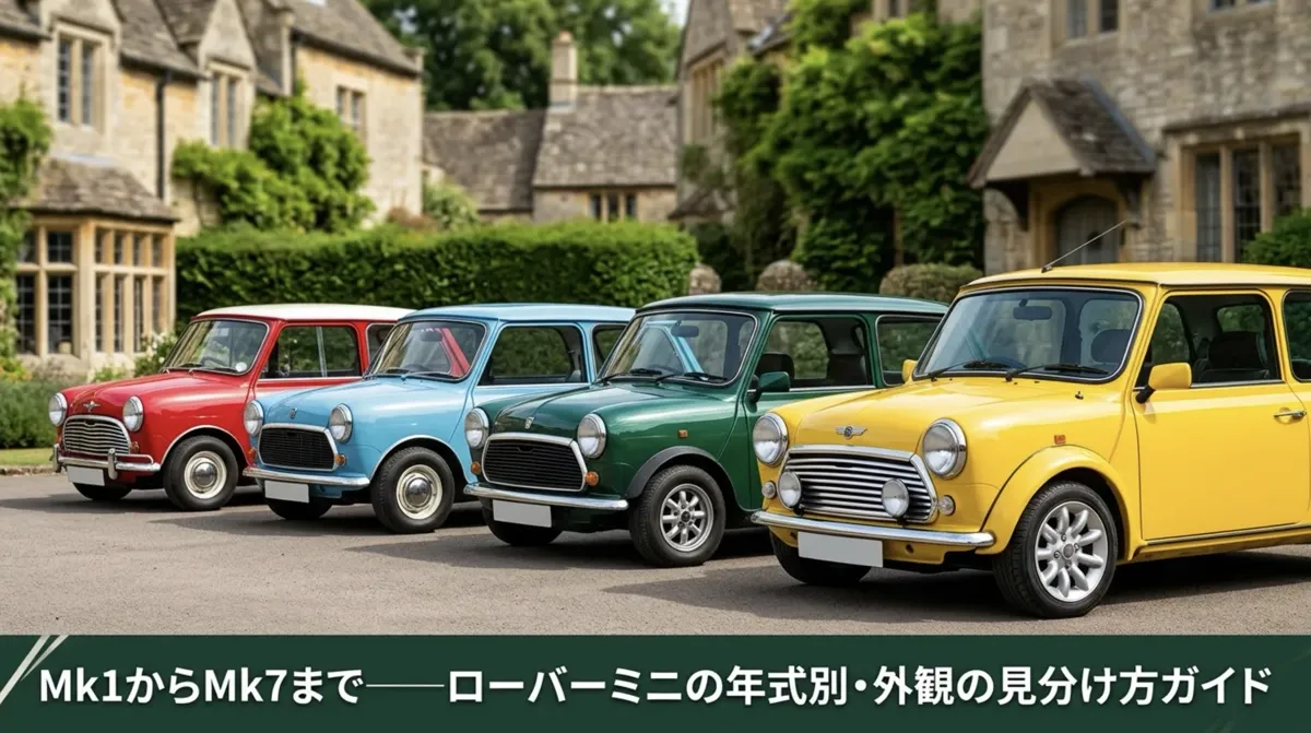 Mk1からMk7まで——ローバーミニの年式別・外観の見分け方ガイド