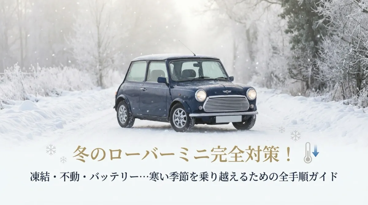 冬のローバーミニ完全対策！凍結・不動・バッテリー…寒い季節を乗り越えるための全手順ガイド