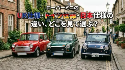 ローバーミニのUK仕様・ドイツ仕様・日本仕様の違い、どこを見て選ぶ？